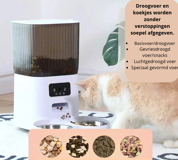 TreatPeek - Slimme Automatische Dierenvoerbak met Camera