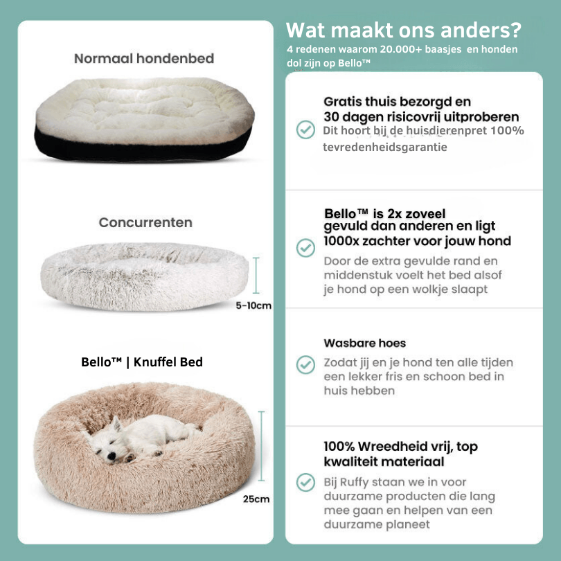 Pawsome Pillow | een mand die zorgt voor een gezonde en rustgevende slaap